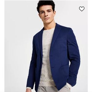 NWT Men's Slim-Fit Solid Blazer, Created for Macy's, 42 Long